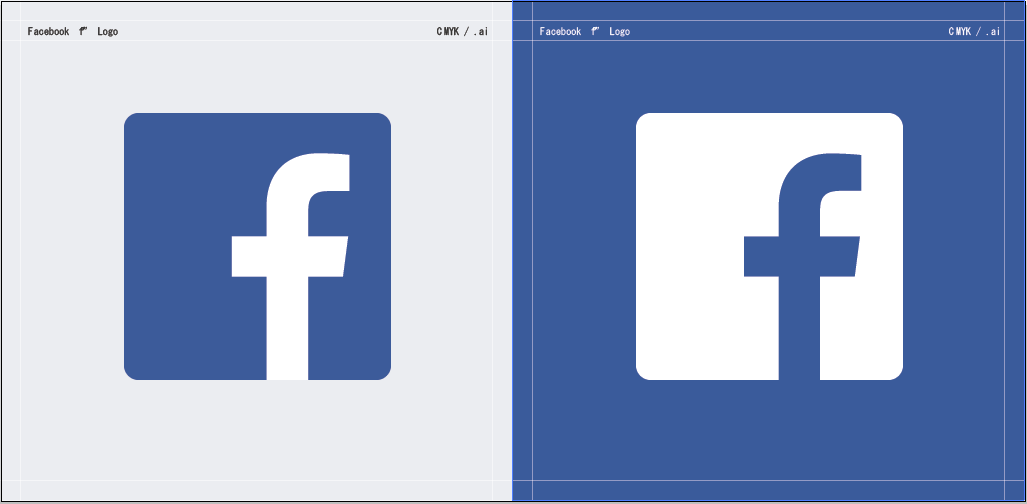 公式facebookロゴのai Epsファイルをダウンロードしてillustratorで